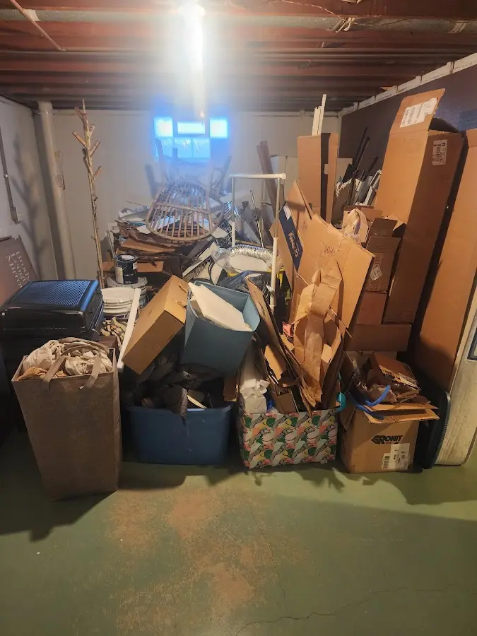 Roll-off dumpster container at job site for Construction Dumpster Rental in Vandergrift